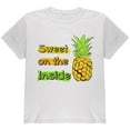 thumbnail image 1 of Summer Sun - Be a Pineapple - Sweet on the Inside Youth T Shirt White YMD, 1 of 1