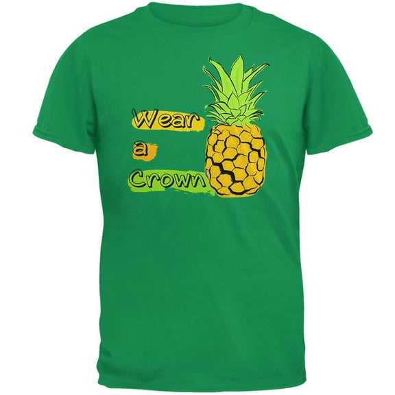 Summer Sun - Be a Pineapple - Wear a Crown Mens T Shirt Irish Green LG
