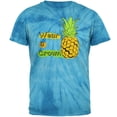 thumbnail image 1 of Summer Sun - Be a Pineapple - Wear a Crown Mens T Shirt Pinwheel Blue Tie Dye MD, 1 of 1
