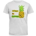 thumbnail image 1 of Summer Sun - Be a Pineapple - Wear a Crown Mens T Shirt White MD, 1 of 1