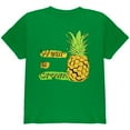 thumbnail image 1 of Summer Sun - Be a Pineapple - Wear a Crown Youth T Shirt Irish Green YLG, 1 of 1