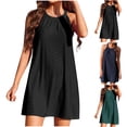 thumbnail image 1 of Summer Sun Dresses for Womens 2026 Plus Size Fashion Swimsuit Cover Up Hollowed Out Crochet Cover Up Sleeveless Beach Dress Tank Top Cover Up, 1 of 6