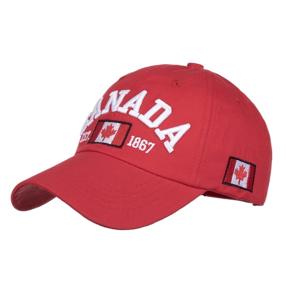 Summer Sun Hat for Women And Men Canada Flag Embroidered Casquette Baseball Hat Adjustable Cap Beach Sun Protection Cap