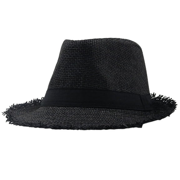 Summer Sun Hats For Women Men Casual Beach Wear With Edge Design Style Straw Fedora Hat Outdoor Travel Accessories