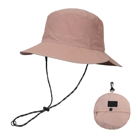 Summer Sun Hats For Outdoor Leisure Adjustable Buckle Removable Wind Rope Top Storage Bag Versatile Design Breathable Wide Brim Average Hat Worn Baseball Cap Women Pool Hats Broad Hats Woman Hats