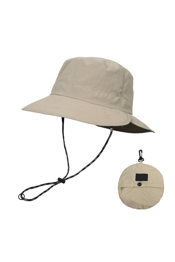 Summer Sun Hats For Outdoor Leisure Adjustable Buckle Removable Wind Rope Top Storage Bag Versatile Design Breathable Wide Brim Average Hat Worn Baseball Cap Women Pool Hats Broad Hats Woman Hats