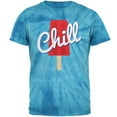 thumbnail image 1 of Summer Sun Ice Pop Chill Mens T Shirt Pinwheel Blue Tie Dye 2XL, 1 of 1