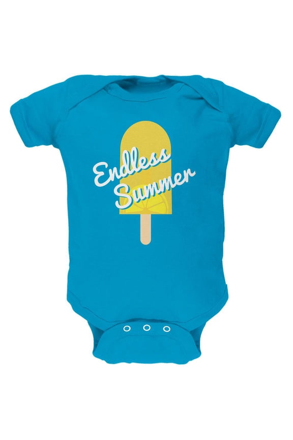 Summer Sun Ice Pop Endless Summer Soft Baby One Piece Turquoise 18 Month