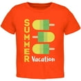 thumbnail image 1 of Summer Sun Ice Pop Summer Vacation Toddler T Shirt Orange Toddler Size 5/6, 1 of 1