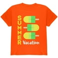 thumbnail image 1 of Summer Sun Ice Pop Summer Vacation Youth T Shirt Orange YLG, 1 of 1