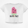 thumbnail image 1 of Summer Sun Ice Pop Watermelon Bite Me Junior Boxy Crop Top T Shirt, 1 of 1