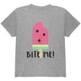 thumbnail image 1 of Summer Sun Ice Pop Watermelon Bite Me Youth T Shirt Heather YSM, 1 of 1