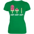 thumbnail image 1 of Summer Sun Ice Pop Watermelon Nom Nom Nom Juniors Soft T Shirt Irish Green MD, 1 of 1