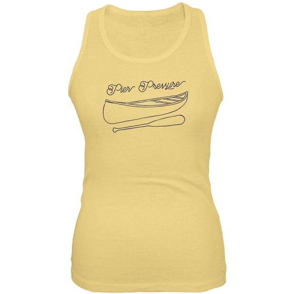 Summer Sun Pier Pressure Canoe Drawing Juniors Soft Tank Top