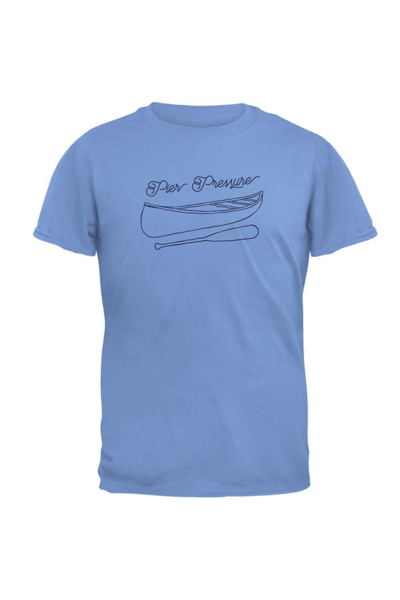 Summer Sun Pier Pressure Canoe Drawing Mens T Shirt