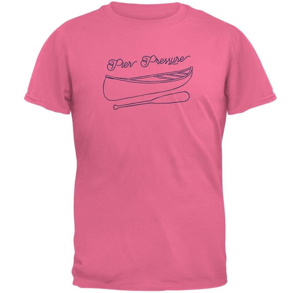 Summer Sun Pier Pressure Canoe Drawing Mens T Shirt