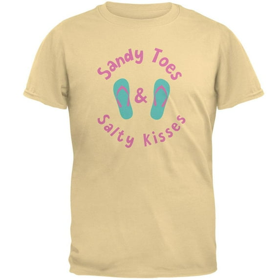 Summer Sun Sandy Toes and Salty Kisses Mens T Shirt