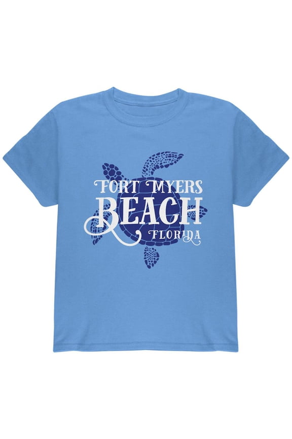 Summer Sun Sea Turtle Fort Myers Beach Youth T Shirt