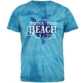 thumbnail image 1 of Summer Sun Sea Turtle Hilton Head Beach Mens T Shirt Pinwheel Blue Tie Dye X-LG, 1 of 1