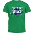 thumbnail image 1 of Summer Sun Sea Turtle Miami Beach Mens T Shirt Irish Green SM, 1 of 1