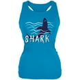 thumbnail image 1 of Summer Sun Shark Rising Waves Juniors Soft Tank Top Turquoise 2XL, 1 of 1