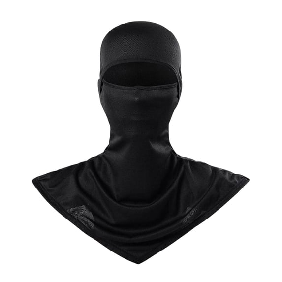 Summer Sun UV Protection Neck Gaiter Face Clothing Neck Gaiter Mask Scarf Sunscreen Breathable Bandana Black One Size