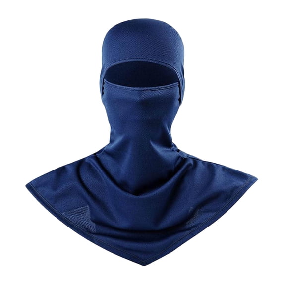 Summer Sun UV Protection Neck Gaiter Face Clothing Neck Gaiter Mask Scarf Sunscreen Breathable Bandana Navy One Size