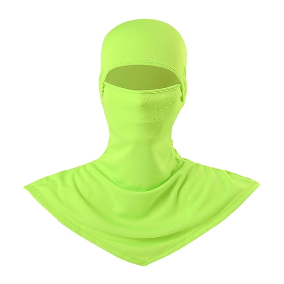 Summer Sun UV Protection Neck Gaiter Face Clothing Neck Gaiter Mask Scarf Sunscreen Breathable Bandana Yellow One Size