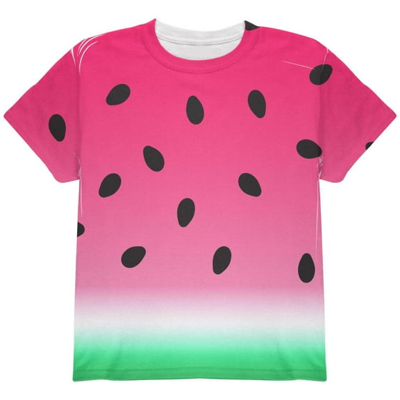 Summer Sun Watermelon Ombre Costume All Over Youth T Shirt Multi YSM