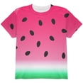 thumbnail image 1 of Summer Sun Watermelon Ombre Costume All Over Youth T Shirt Multi YXL, 1 of 2