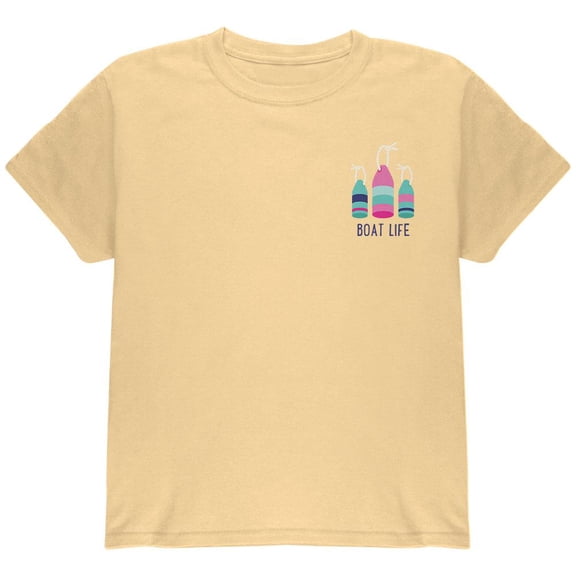 Summer Sun Whatever Floats Your Boat Bouys Youth T Shirt Yellow Haze YMD