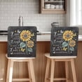thumbnail image 1 of Summer Sunflower Chair Covers Set of 4 Yellow Flower Butterfly Chair Back Covers Stretch Removable Washable Slipcovers Protector for Dining Room Kitchen Party Decor, 1 of 5