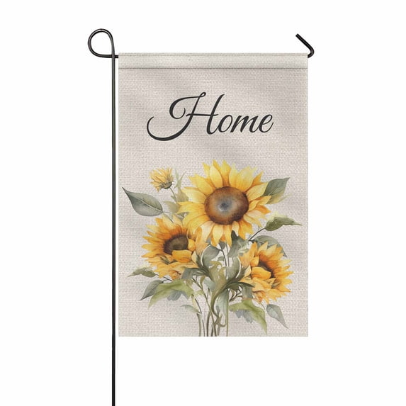 Summer Sunflower Garden Flag 12x18 Inch Double Sided Outside Welcome Yard Outdoor Small Flags Decoration Porch Seasonal Holiday