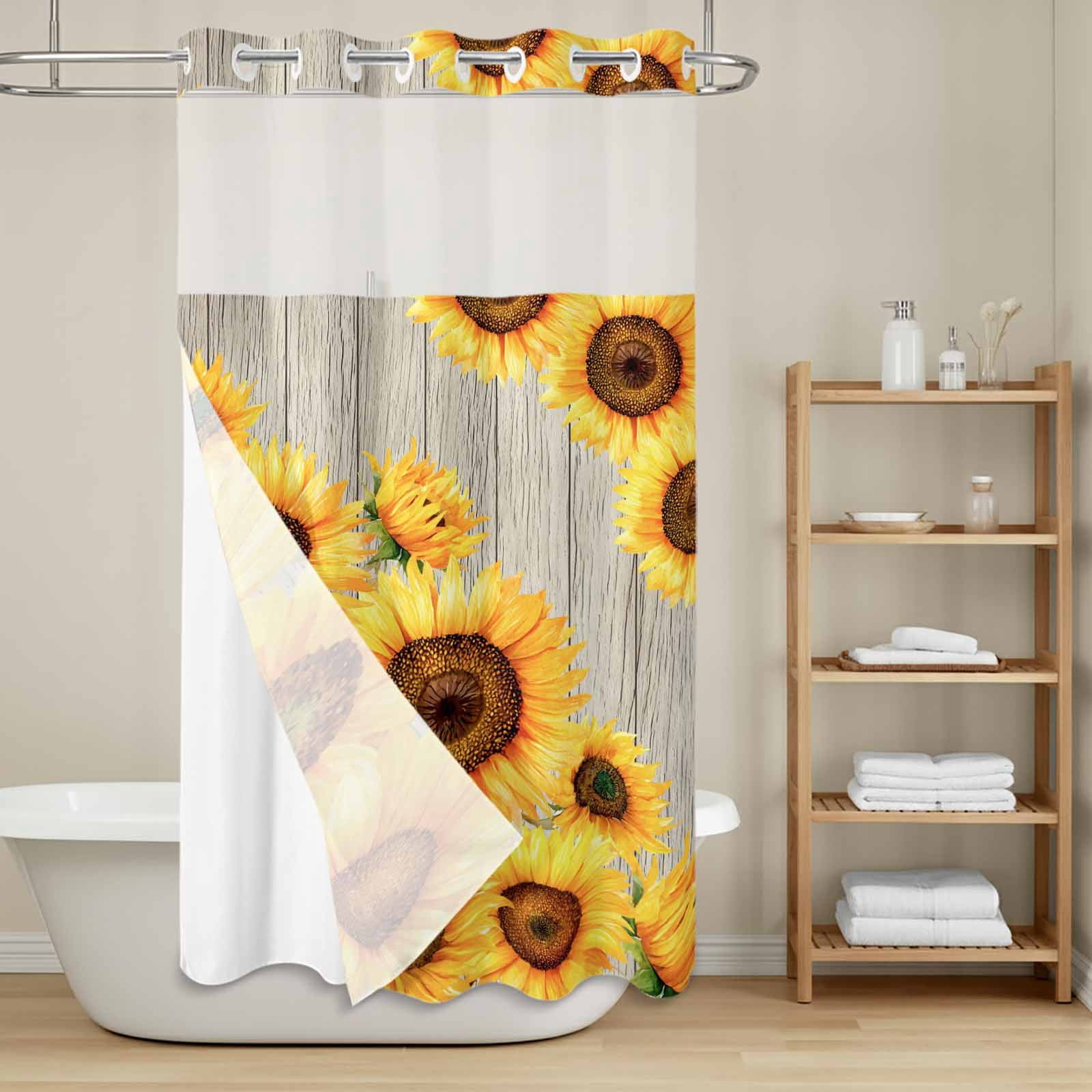 Shower Curtains With Sunflowers