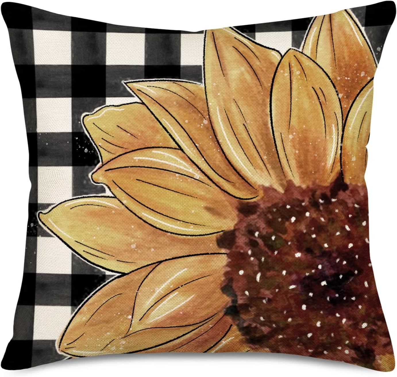 SUNFLOWER PLAID PILLOW COAT