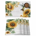 thumbnail image 1 of Summer Sunflower Placemats Set of 1, Leaves Hummingbird Vintage Wood Grain Non-Slip Place Mats Washable Table Mats for Kitchen Dining Table Decorations Indoor/Outdoor, 1 of 9