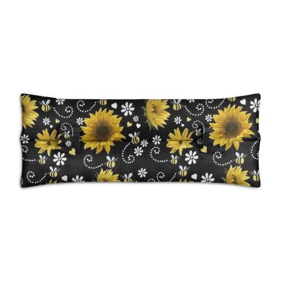 Summer Sunflower Seatbelt Pillow Soft Post-Surgery Mastectomy Cushion Rustic Farmhouse Floral Design for Car Travel