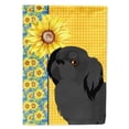thumbnail image 1 of Summer Sunflowers Black Pekingese Flag Garden Size, 1 of 5