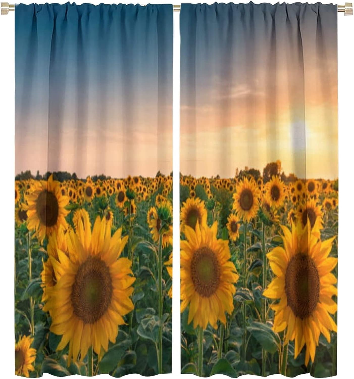River Sunflower -Shower Curtain main image 1