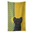 thumbnail image 1 of Summer Sunflowers Longhaired Black Chihuahua Kitchen Towel, 1 of 5