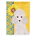 thumbnail image 1 of Summer Sunflowers Toy White Poodle Flag Garden Size, 1 of 5