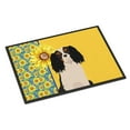 thumbnail image 1 of Summer Sunflowers Tricolor Cavalier Spaniel Indoor or Outdoor Mat 18x27 27 in x 18 in, 1 of 5