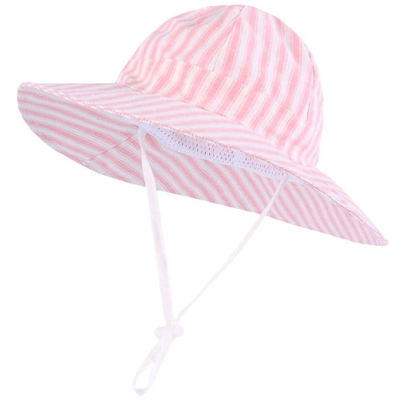 Summer Sunscreen Fisherman Hat Cute Stripe for Boys Girls Hat for Breathable Lightweight Sun Protection Foldable Portable Cap