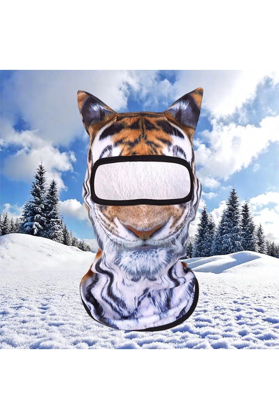 Summer Sunscreen Outdoor Face Mask, Wenini Breathable Face Gini Headmask with Ears, Windproof Lightweight Ski Mask for Festival Rave Halloween