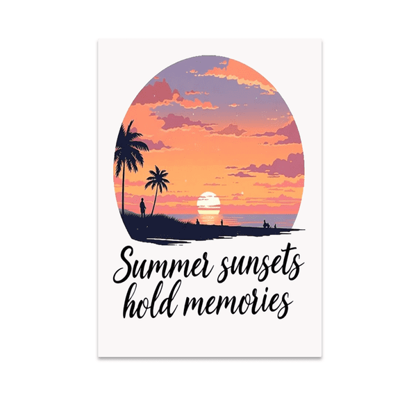 Summer Sunset Memories Wall Art - Nature Lover - 13x19 Poster Print