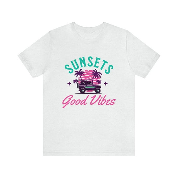 Summer Sunset and Good Vibes Shirt, Beach Shirt, New Design for 2023