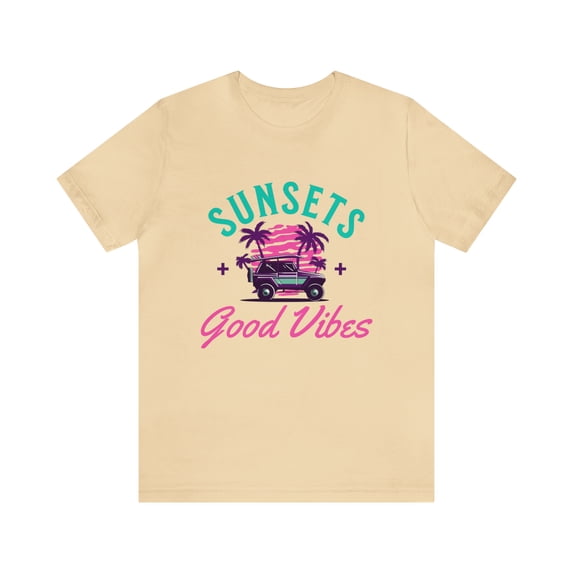 Summer Sunset and Good Vibes Shirt, Beach Shirt, New Design for 2023
