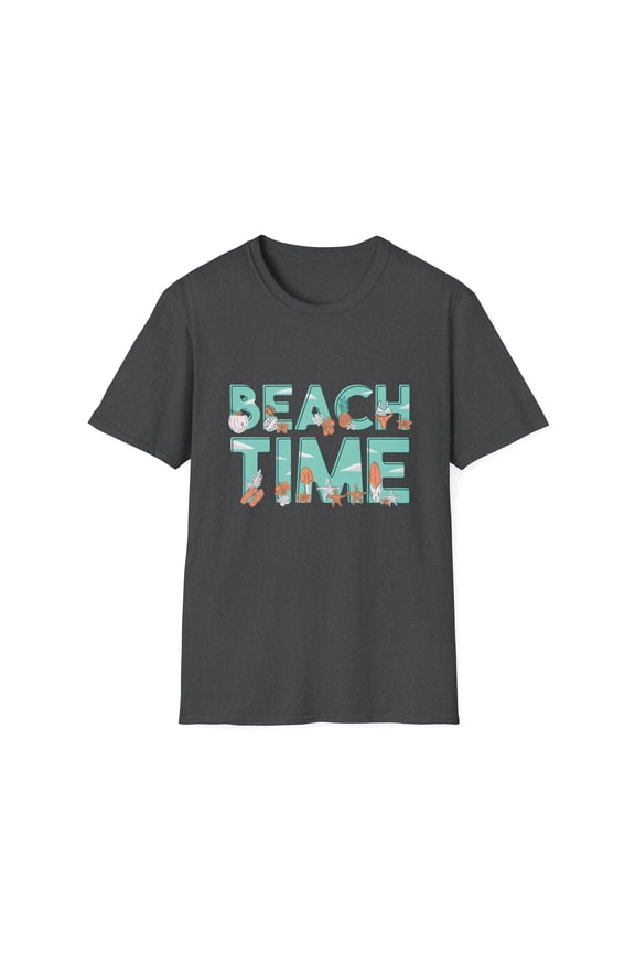 Summer Sunshine Sand Ocean Flip Flop Graphic Novelty T-Shirt