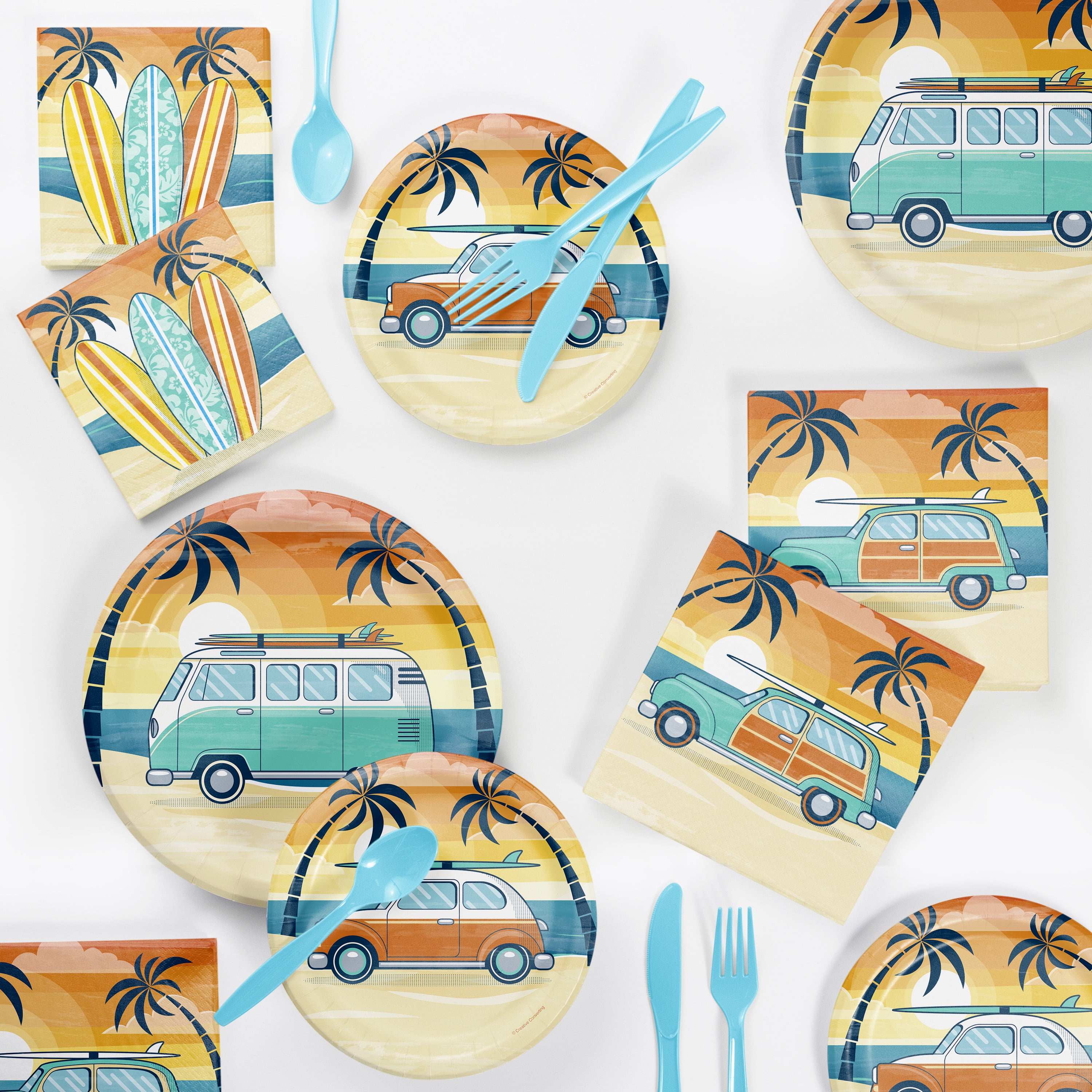 Summer Surfing Party Supplies Kit