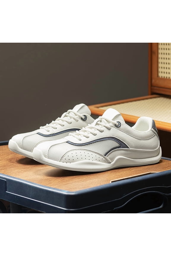 Summer Sweat-proof Casual Shoes for Men, Fine Density Breathable Mesh Fabric, Light Buffer Midsole, Strong Ground Grip, Minimalist Fashion Design, Multiple Colors Optional for Daily Matching